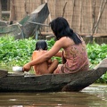 Fahrt zum Tonle Sap-See und Wasserdorf Kampong Khleang: Badetag