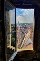 Blick auf Krämerbrücke von Ägidienkirche